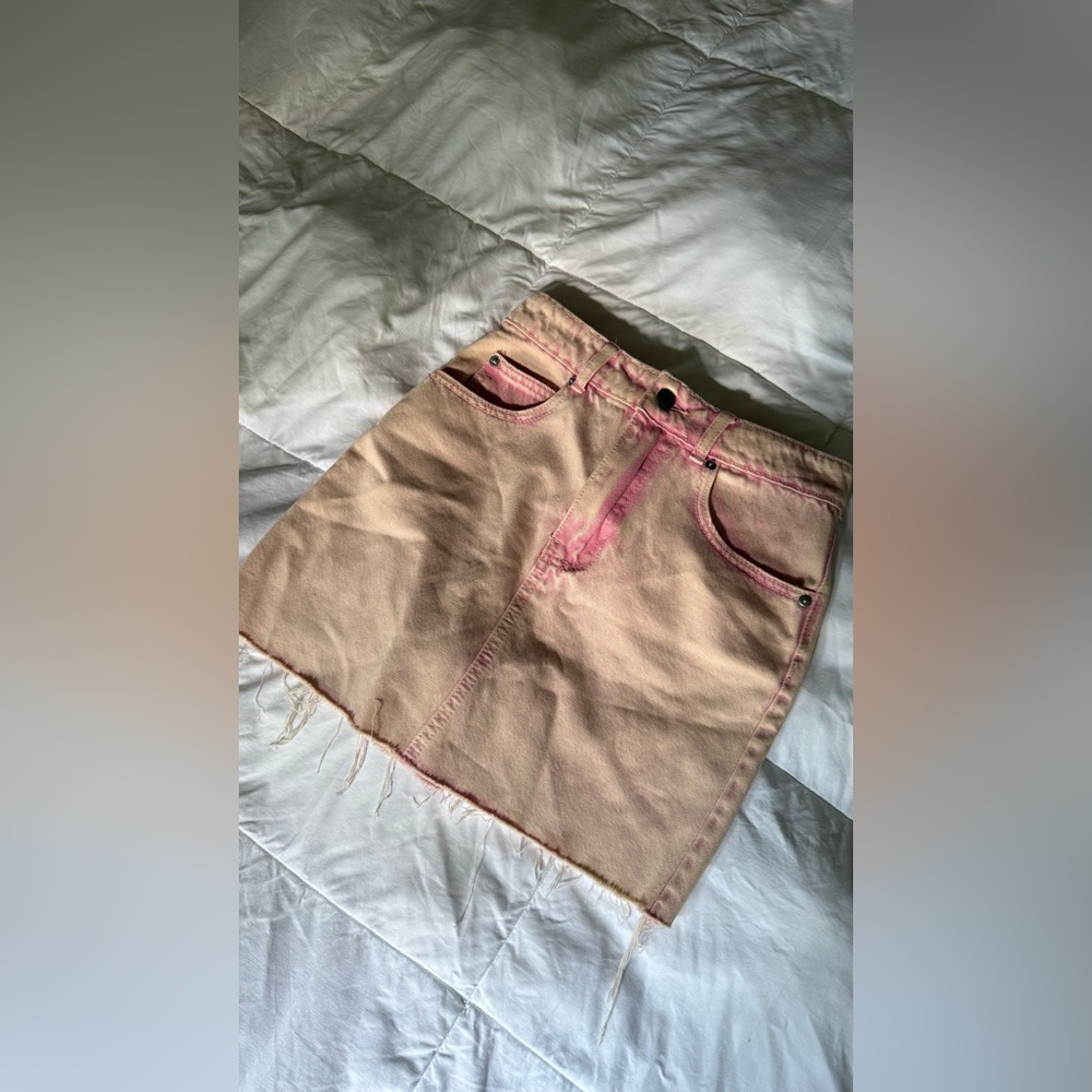 Lea & Viola Pink Jean Skirt
